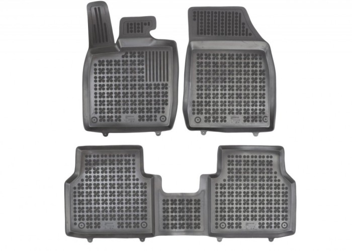 Covorase Presuri Auto Cauciuc Dedicate Skoda ENYAQ iV SUV, COUPE, electric fara tunel la mijloc pe randul 2 2020 - | VW ID.4 2020 - | VW ID.4 GTX 2020