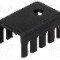 Radiator presat, aluminiu, 19.05mm x 13.21mm, neagra, STONECOLD - HS-S02