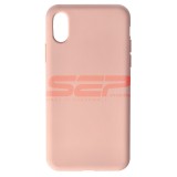 Husa Silicon iPhone X Pink Sand - High Copy Premium - Protectie Telefon