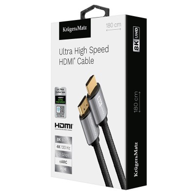 Cablu HDMI - HDMI 8K V2.1 1.8m Kruger&amp;amp;Matz foto