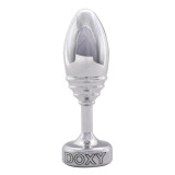 Dopuri anale - Doxy Dop Anal Solid din Aluminiu cu Striatii Greutate si Eleganta Conceputa pentru Cunoscatori
