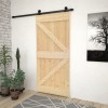 Ușă glisantă cu set feronerie, 90 x 210 cm, lemn masiv de pin