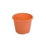 Ghiveci Hera diametru 22 cm, maro teracota