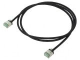 Cablu Patch U/FTP Cat 8.1 LSZH negru 1m 32AWG