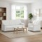Set de canapea 2 pcs Alb Piele artificiala - 1