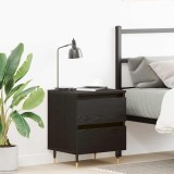 VidaXL Dulap de noapte Stejar negru 40 x 35 x 50 cm Lemn compozit