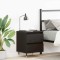 vidaXL Dulap de noapte Stejar negru 40 x 35 x 50 cm Lemn compozit 863466