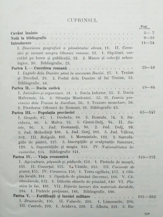 OLTENIA ROMANA DE D. TUDOR , 54 DE FIGURI IN TEXT SI O HARTA DE D. TUDOR , 1942