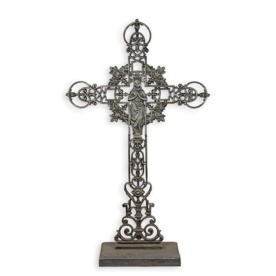 Cruce&quot;Maria trandafirilor&quot;din fonta antichizata TX-51