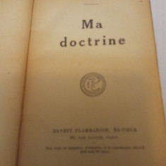 Joseph Caillaux - Ma Doctrine