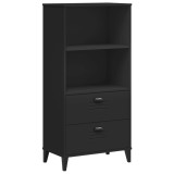 Cumpara ieftin Biblioteca &bdquo;VIKEN&rdquo;, negru, 60x35x123 cm, lemn prelucrat