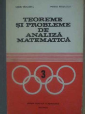 TEOREME SI PROBLEME DE ANALIZA MATEMATICA-SORIN RADULESCU, MARIUS RADULESCU foto