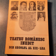 Teatru romanesc inedit din secolul al 19 lea documente literare Paul Cornea