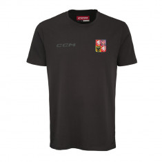 Echipa națională de hochei tricou de bărbați Czech Republic CCM Core logo Black - XL