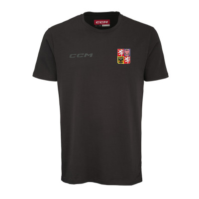 Echipa națională de hochei tricou de bărbați Czech Republic CCM Core logo Black - S foto