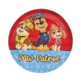 Farfurii de petrecere din carton roșu și albastru - Design Paw Patrol (6 buc), CMCLASS