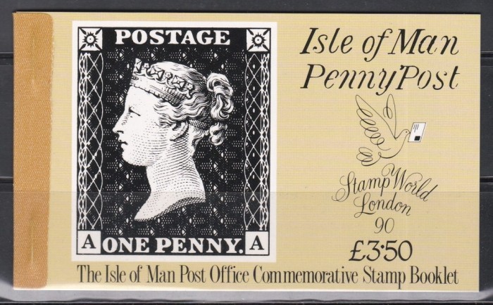 Isle of Man 1990 - A 150-a aniversare a publicării primului timbru, Carnet (vezi descrierea), MNH