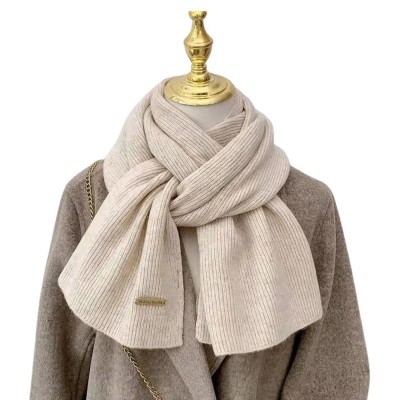 Fular moale tricotat foto