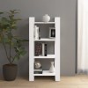 VidaXL Bibliotecă/Separator cameră,alb, 60x35x125 cm, lemn masiv pin 813885
