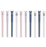 Cumpara ieftin Set pix, 10 bucati functie stergere, modele cu animalute, grosime de scriere 0.35 mm