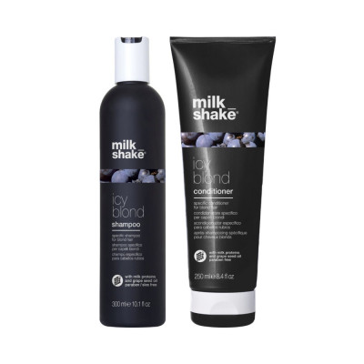 Set pentru par blond, Milk Shake, Icy Blond, Sampon 300ml + Balsam 250ml foto