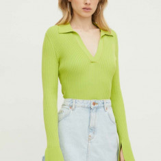 HUGO pulover femei, culoarea verde, light 50507957
