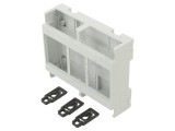 Carcasă ABS gri KRADEX pentru şină DIN 90x107x33mm