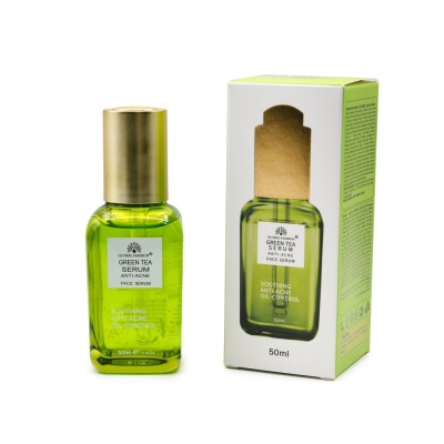 Ser cu ceai verde &amp;icirc;mpotriva acneei, Global Fashion, Green Tea Serum Anti-Acne, 50 ml foto