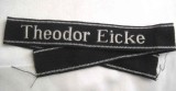 WW2 Banderola Germana SS Waffen Theodor Eicke Regiment Officer