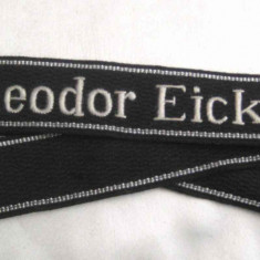 WW2 Banderola Germana SS Waffen Theodor Eicke Regiment Officer