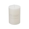 Lumanare decorativa, flippy, din parafina, cilindrica, fara fum si fara parfum, 7 x 10 cm, 300 g, ardere 48h, ivory alb