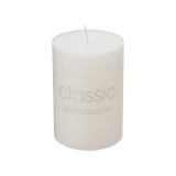 Lumanare decorativa, flippy, din parafina, cilindrica, fara fum si fara parfum, 7 x 10 cm, 300 g, ardere 48h, ivory alb