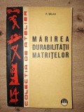 Marirea durabilitatii matritelor- P. Balan