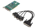 Card de Comunicație PCI Express RS232 4 Porturi 37 Pin