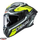 Cumpara ieftin Casca integrala pentru scuter - motocicleta Caberg model Drift Evo II SV Jarama L6 negru/gri/galben fluor mat Pinlock ready &ndash; lentila Pinlock inclusa