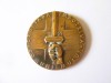 Rom&acirc;nia medalia:Cruciada &Icirc;mpotriva Comunismului/Rom&acirc;nia Recunoscătoare 1941,gravor P.Grant,diam.=32 mm