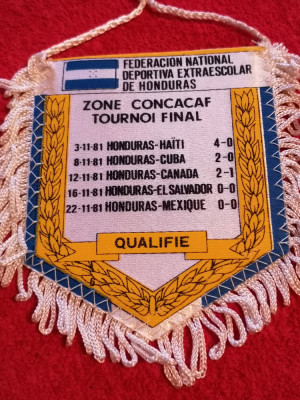 Fanion-Federatia de Fotbal din HONDURAS (CM 1982) foto