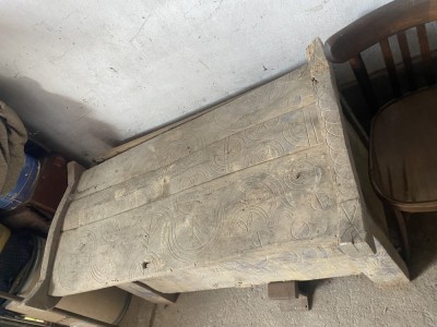 Cufăr lemn vechi foto