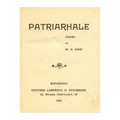 ?t. O. Iosif, Patriarhale. Poesii, 1901 foto