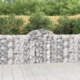 Coșuri gabion arcuite 11 buc, 200x30x100/120 cm fier galvanizat