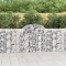 vidaXL Coșuri gabion arcuite 15 buc, 200x30x100/120 cm fier galvanizat 3146123