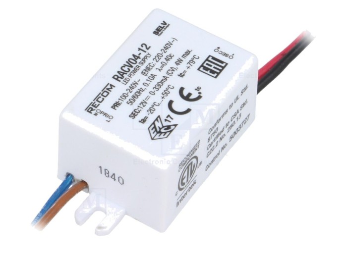 Alimentator LED 12V IP65
