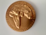 medalie bronz aurit ,Festivalul Umorului Constantin Tanase , anul 1986. Verso inscriptia ,, Doctor Humoris Causa ,,
