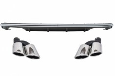 Difuzor Bara Spate Audi A3 8V Hatchback Sportback (2012-2015) S3 Design cu Ornamente Evacuare Performance AutoTuning