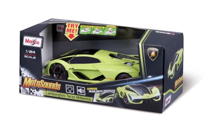 Maisto masinuta cu sunete si lumini lamborghini terzo millennio scara 1 la 24