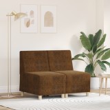 vidaXL Fotoliu 2 pcs Maro 55 x 74 x 82 cm Piele ecologică de suede