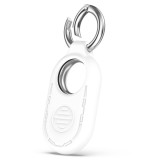 Husa compatibila samsung galaxy smarttag 2, smiling silicone, white, Oem