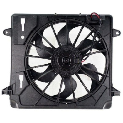 GMV radiator electroventilator Jeep Wrangler, 2007-2018, motor 3.8 V6, benzina, cu AC, 445 mm; 3 pini foto