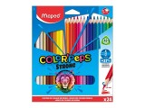 Creioane colorate Maped Color'Peps Strong 24 culori/set