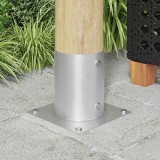 vidaXL Ancora rotundă de teren 12 pcs Argintiu 18 x 18 x 15 cm Metal 42030125